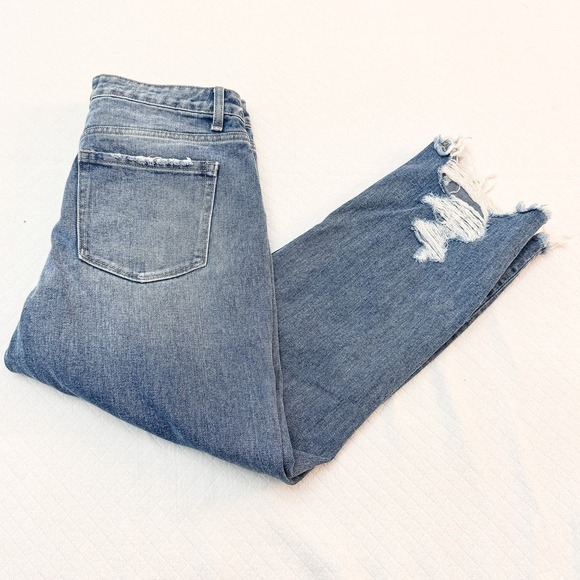 Flying Monkey Distressed Ripped Knee and Hem Denim Jeans Size 29 - Picture 8 of 8